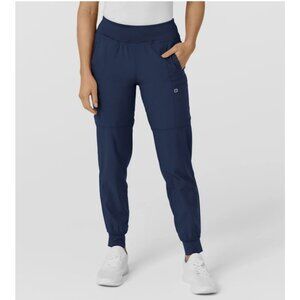 WONDERWINK W123 Comfort stretch jogger Women's Scrub Pants -3XL Plus- Navy blue